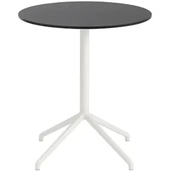 Muuto Still Cafe Tisch, Ø 65 cm, schwarz nanolaminat / weiß