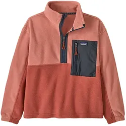 PATAGONIA K's Microdini 1/2 Zip P/O S Potters Red