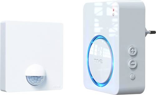 M-e modern-electronics 41490 Steckdose Bewegungsmelder 120° Weiß IP54