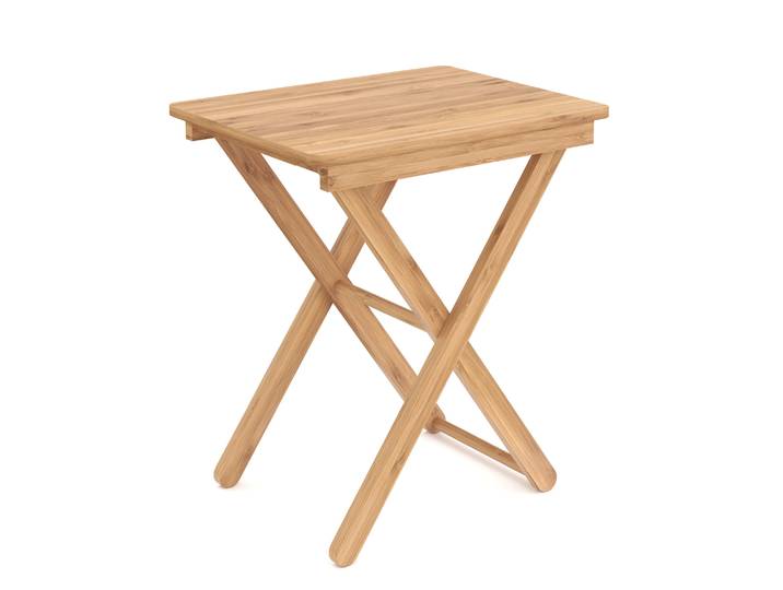 Beistelltisch Bambus KANDY klappbar 52 x 40 x 31 cm natur