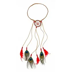 Haarschmuck "Indianer", rot