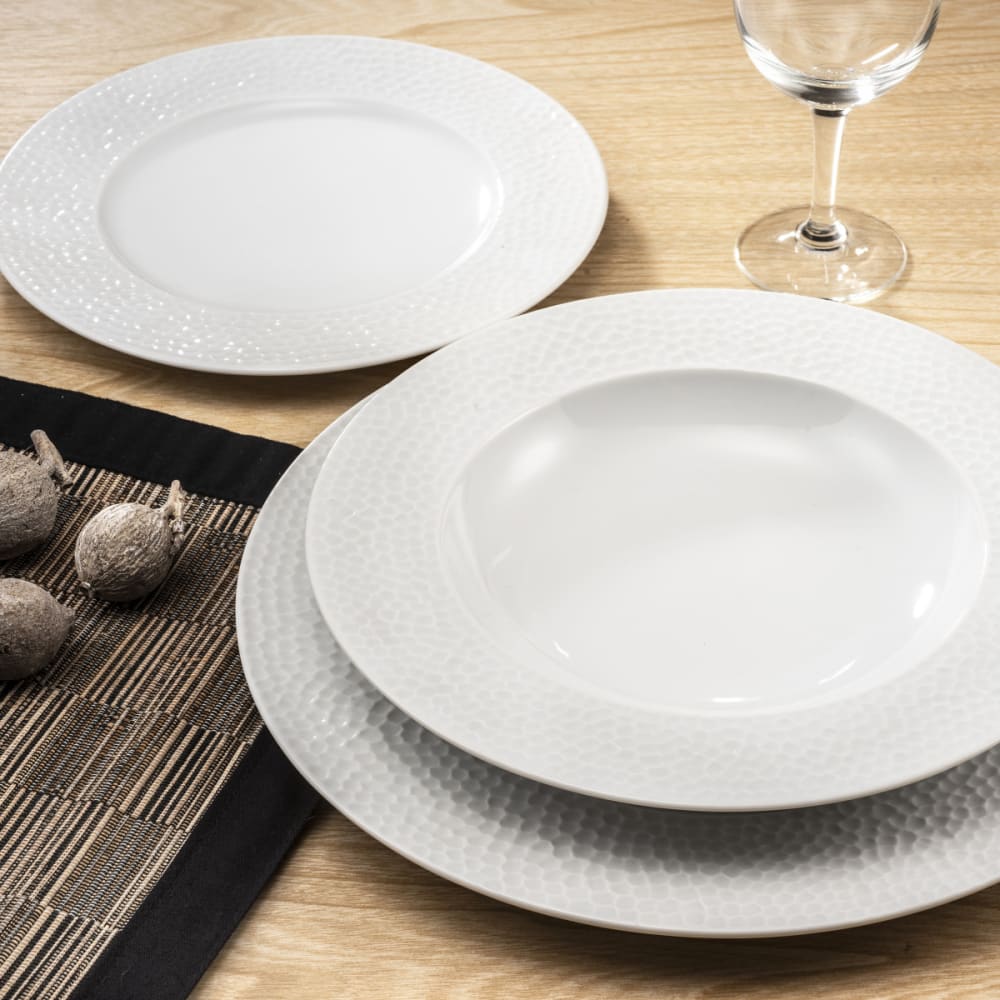 Medard de Noblat Plato llano (x6) porcelana blanco