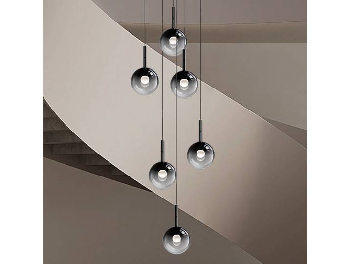 Lustre d'escalier moderne lampes suspendues éclairage intérieur plafonnier suspension led lustres pour salon éclairage intérieur
