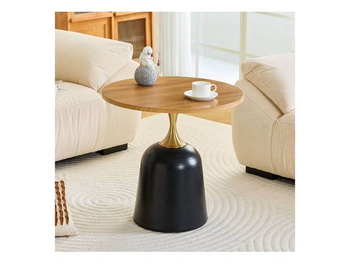 i@home Couchtisch runder Beistelltisch mit Metallgestell (1-St), 60 cm Nordischer Beistelltisch – in nur 20 Min. aufgebaut