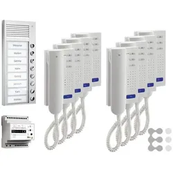 TCS, Klingel + Türsprechanlage, pre:pack8 Gegensprechen PPA08-EN/02 Aufputz (Kabelgebunden)