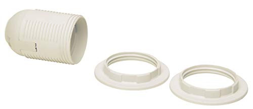 Kopp Isolatiemateriaal E27 met 2 x parapludragerring, wit, plastic
