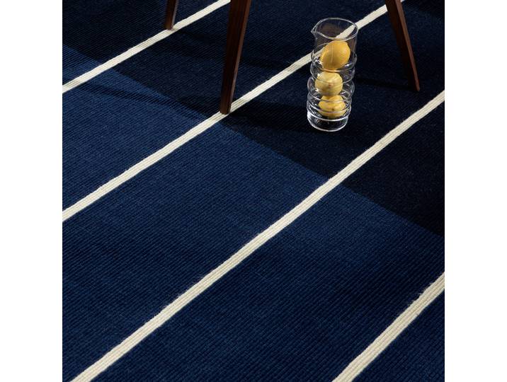 Handgetufteter Designer Teppich „Tiibet Deep Blue“ aus 100% Wolle, verschiedene Grössen MARIMEKKO