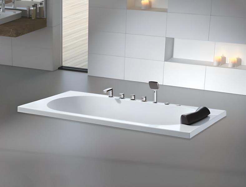 Massagebadewanne Badewanne Whirlpool Blubberbad Spa-Bad Whirlwanne 180x85 cm