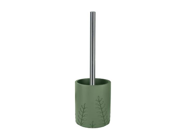 WC-Garnitur KLEINE WOLKE Brace Olivgrün , grün (olivgrün), B:9,6cm H:36cm, Kunststoff, Reinigungsbürsten, WC-Garnitur