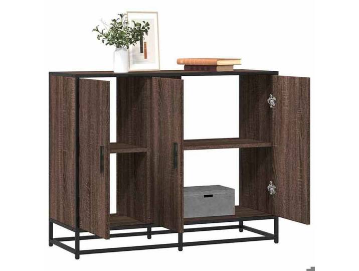 UNIQUE*Enfilade salle à manger VVMEUBLE - Buffet - chêne marron - 94x35x76 cm - bois d'ingénierie NEW629976