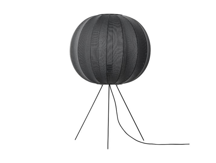 Made By Hand Lampe sur pied Knit-Wit 60 Round Medium Black