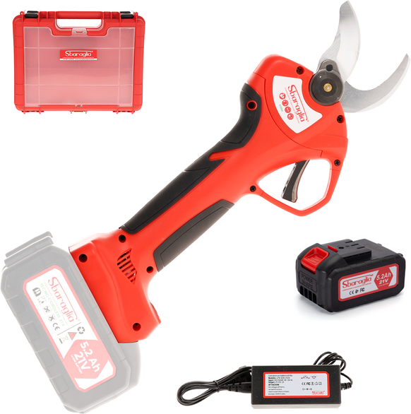 Sbaraglia Tecno Smart 37 - Forbice elettrica a batteria - 21V/5.2Ah - Diametro di taglio 37mm