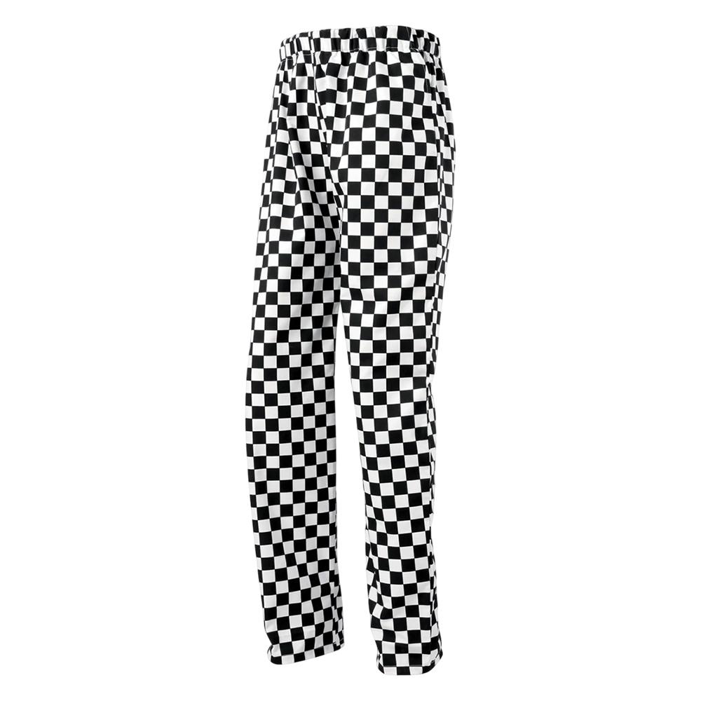 Premier Unisex Adult Essential Chef Broek (Zwart/Wit)