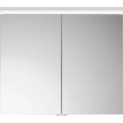burgbad Lin20 Spiegelschrank LED-Beleuchtung, 2 Türen, 800x700x170mm, SPQK080F5355, Farbe: Eiche Dekor Cashmere