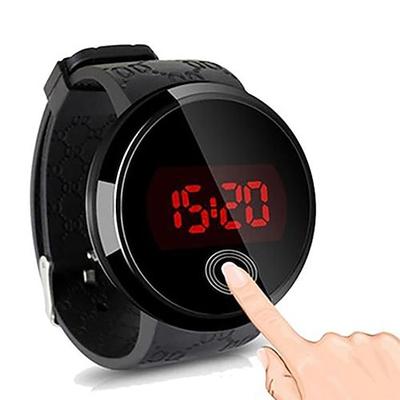 Herren LED Digitale Uhren Mode Touchscreen Uhren Herren Sportuhren Silikonband Elektronische Uhr Herren Digitale Legierungs-Silikon
