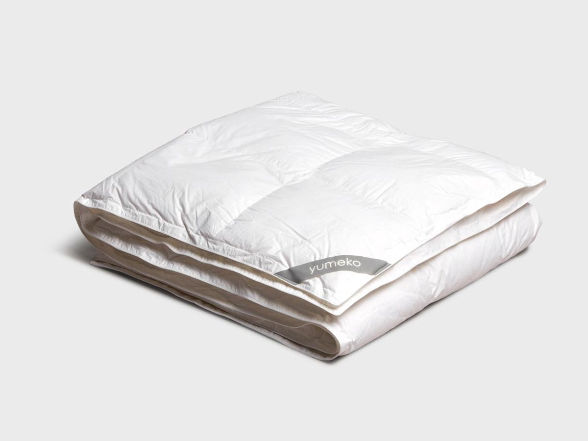 Yumeko Premium Gerecycled Dons Dekbed Lente/Herfst voor Volwassenen 140x220 cm - Biologisch & Ecologisch