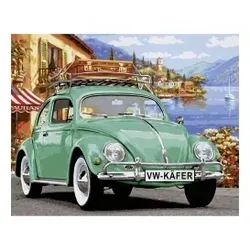 Volkswagen Käfer 40 x 50 cm – Malen nach Zahlen