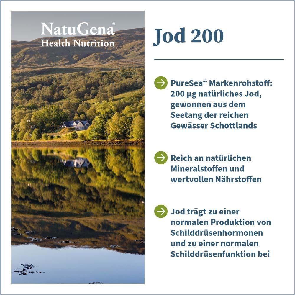 NatuGena JOD 200 aus Bio Alge Knotentang Kapseln 2x 2x120 St