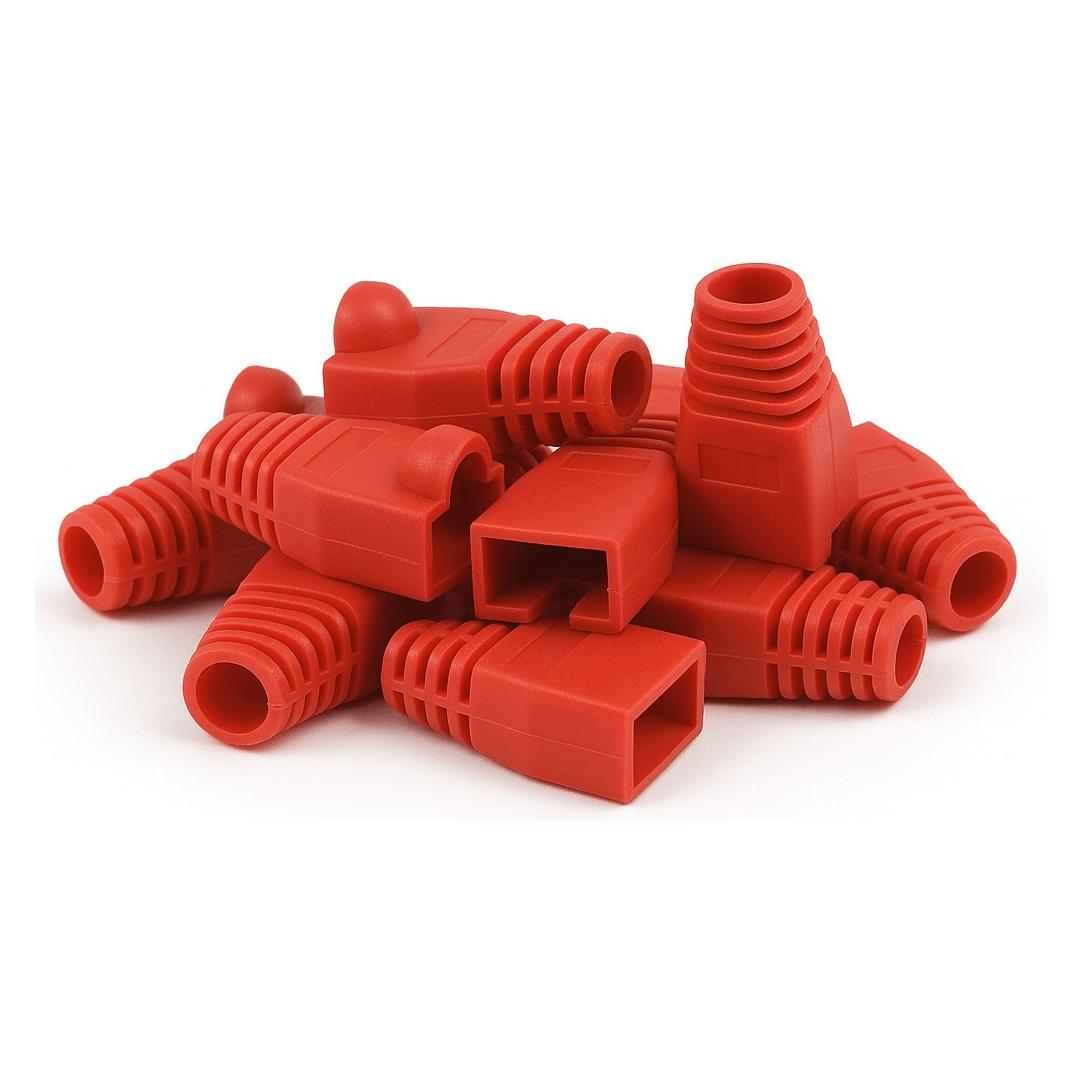 Danicom RJ45 Tule Rot - 10 Stück (DC-RJ45-BOOT-RED-10PCE)