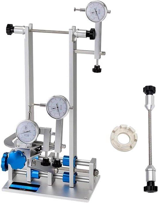 Fahrrad Rad-Zentrierstand - Rad-Richtbank - Fahrrad-Wartung - Hohe Festigkeit Aluminium - 16-29 Zoll Räder - Silber