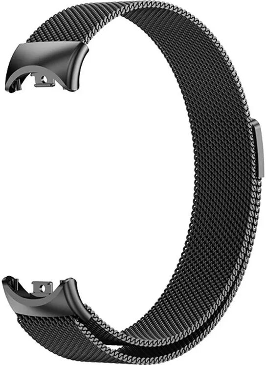 INF Magnetisches Metallarmband kompatibel mit Xiaomi Band 8/9/10 - Offizieller Stil Schwarz