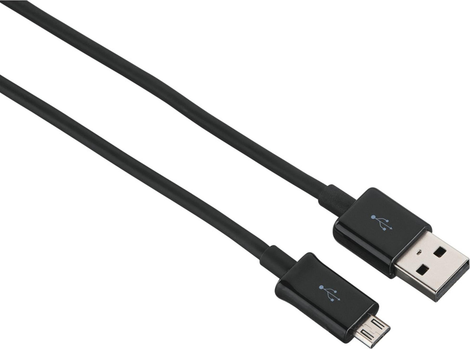 Hama USB-kabel Micro-USB B naar USB-A, 0,9 m, zwart