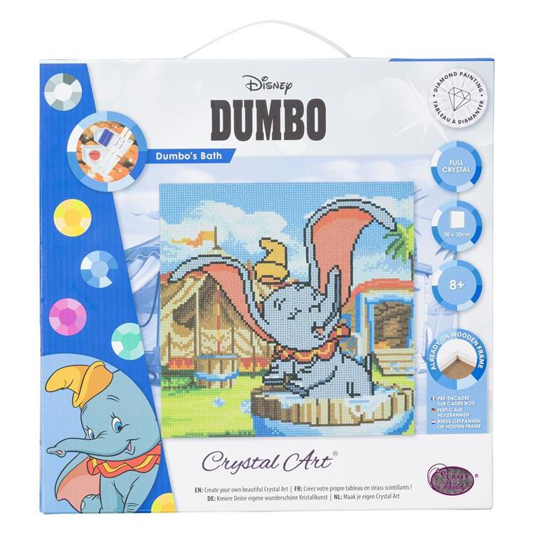 Craft Buddy Dumbo's Bad, Bild 30x30cm Crystal Art Kit (CAK-DNY712M)