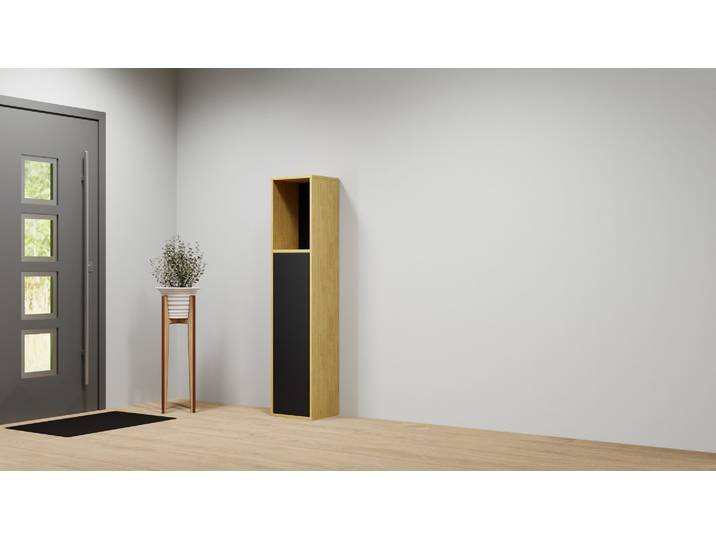 Klassischer Telefonschrank nach Maß Eiche Natur geölt