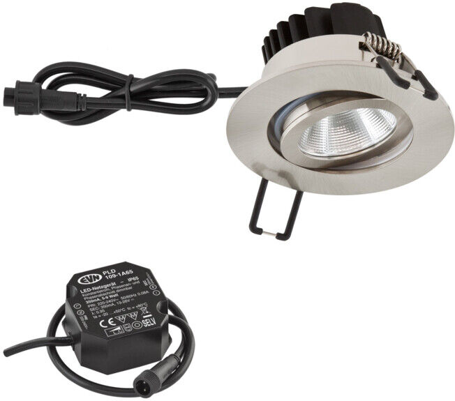 EVN Lichttechnik P-LED Plafonnier encastré 3000K IP65-230V PC650N61302 (PC650N61302)