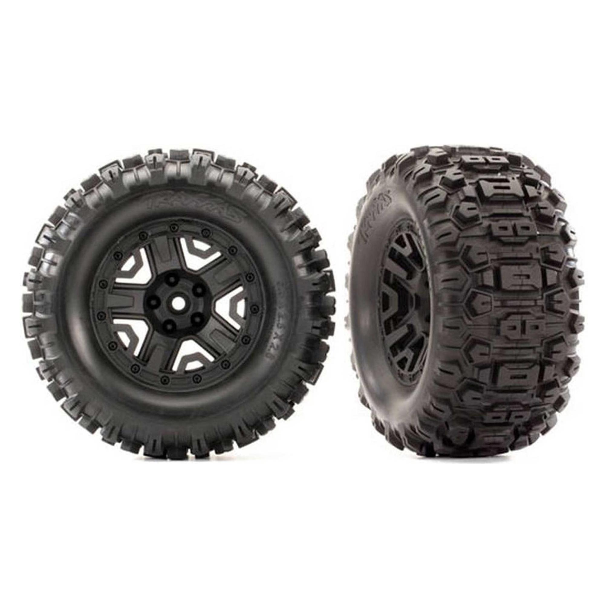 Traxxas Reifen auf 2.8 Felge schwarz Sledgehammer TSM rated (2 Stück) (TRX6792)