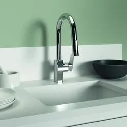 Ideal Standard Ceraplan Küchenarmatur BD338AA chrom, hoher Auslauf, mit Handbrause