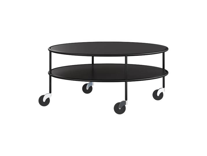 Lammhults Chicago Couchtisch Schwarz Laminat, Ø90 cm
