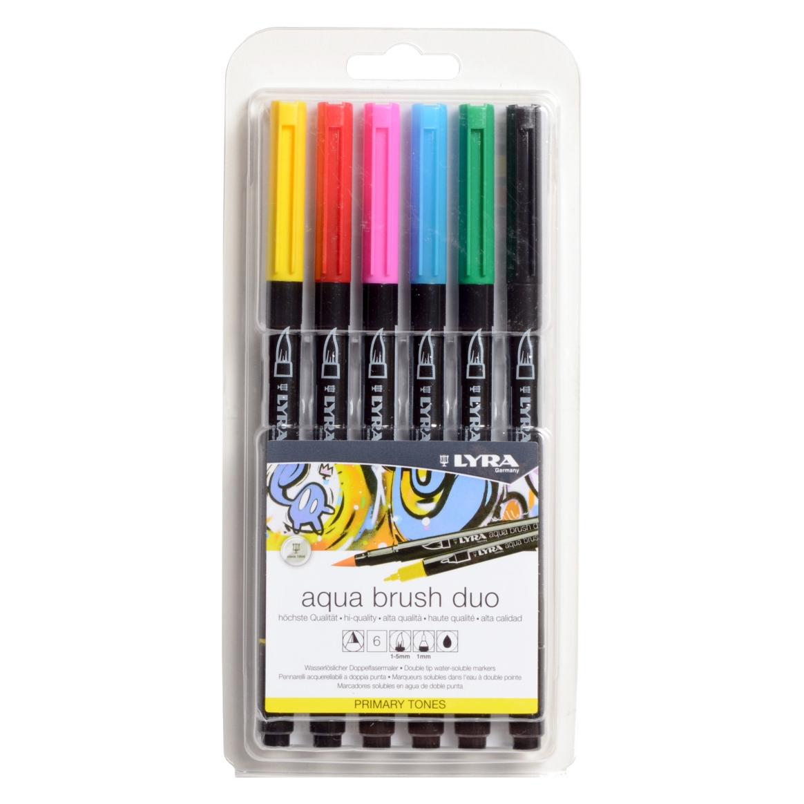 Lyra Pack 6 Aqua Brush Duo Primary (6x) (L6521060)