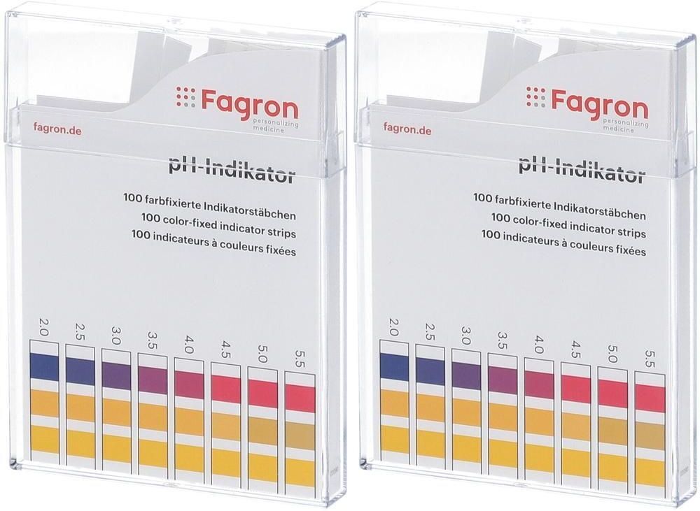 FAGRON Ph-Indikator Teststreifen 2x 2x1x100 St
