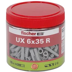 FISCHER Universaldübel UX 6x35 R (185 Stück)