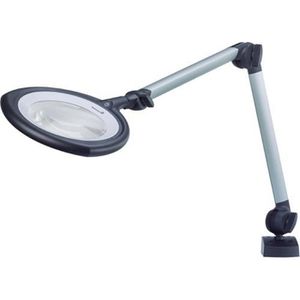 Waldmann Lupenleuchte Tevisio 750/940/DM, 160 mm Glaslinse LED, 1,88x Vergrößerung (3,5 Dioptrien), dimmbar, schwarz / silber