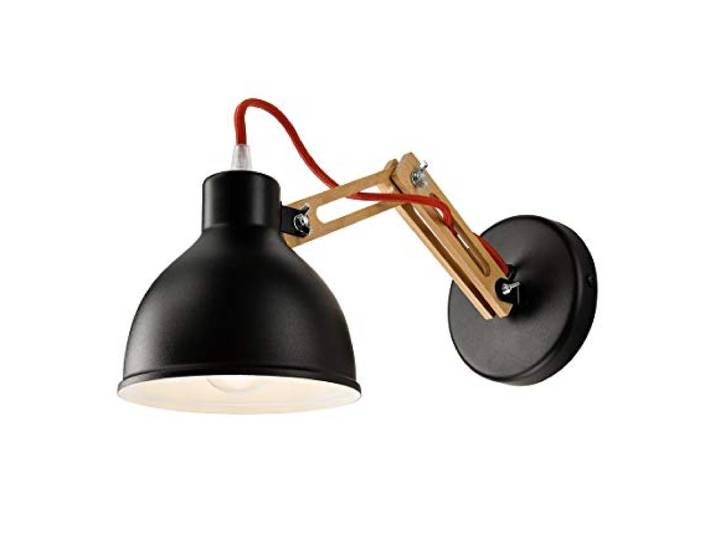 Wandleuchte MARCELLO SCHWARZ E27 L:35cm H:25cm dimmbar