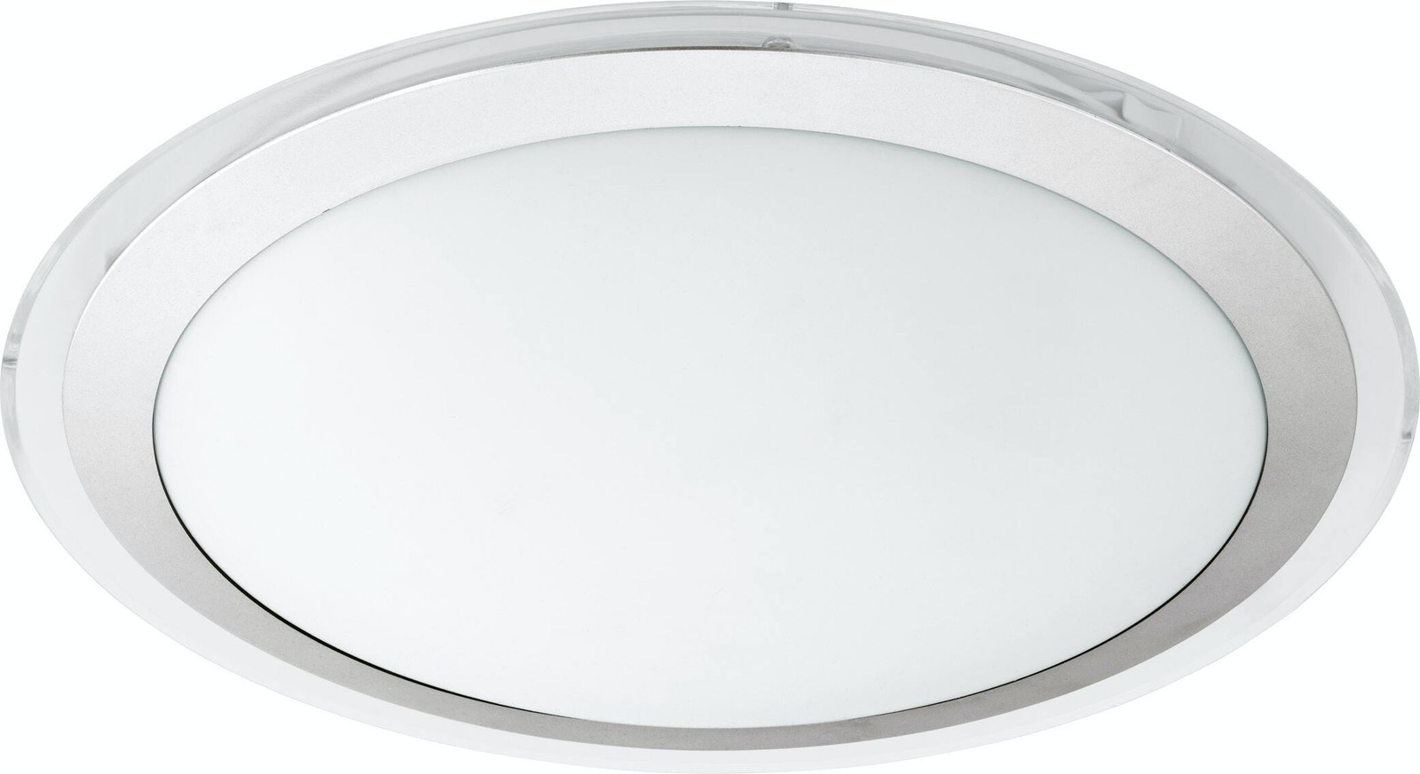 Eglo Competa LED plafondlamp, Zilver en Transparant, 2500 lm, 3000 K