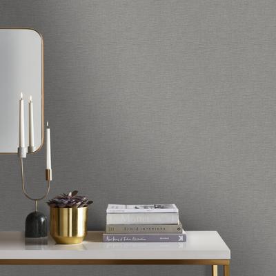 Vliestapete WOW "YARN SHADOW", braun, B:0,52m L:10m, Vlies, Tapeten, Design Tapeten