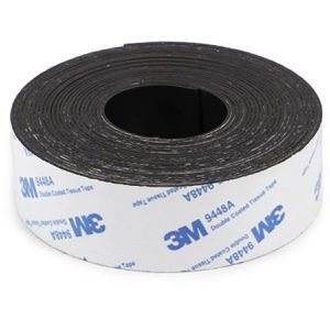 Böttcher-AG Magnetband schwarz, selbstklebend, 1mm Stärke, 30 mm x 30 m