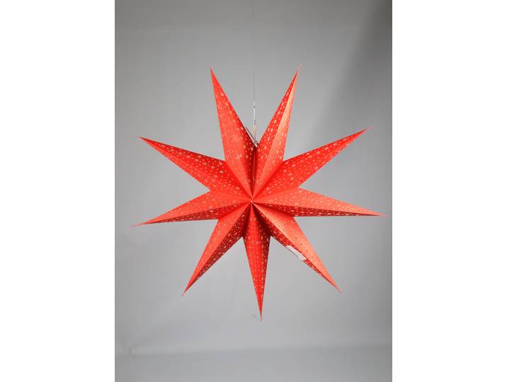 Dekostern AM DESIGN aus Papier , rot, B:60cm H:15cm, Papier, Dekosterne, Dekostern, 2er Set, BxH: 60x15 cm