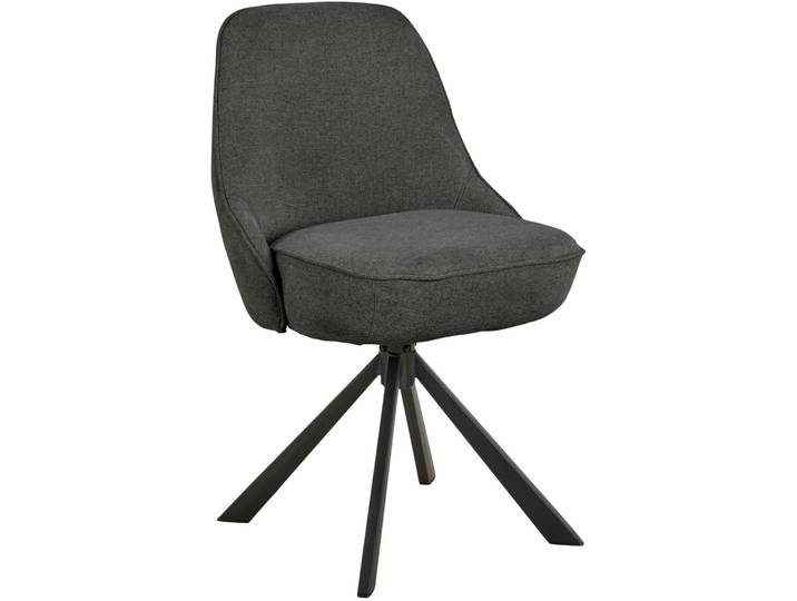 AC Design Furniture Stuhl AC Design Dunkelgrau Polyester (PES) - Stuhl
