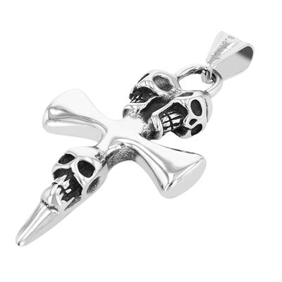 Kettenanhänger ADELIA´S "Anhänger – Kreuz Kreuzanhänger aus Edelstahl", silber, Schmuckanhänger, Herren, Edelstahl, Kettenanhänger, Schöne Geschenkidee zum einen besonderen Tag