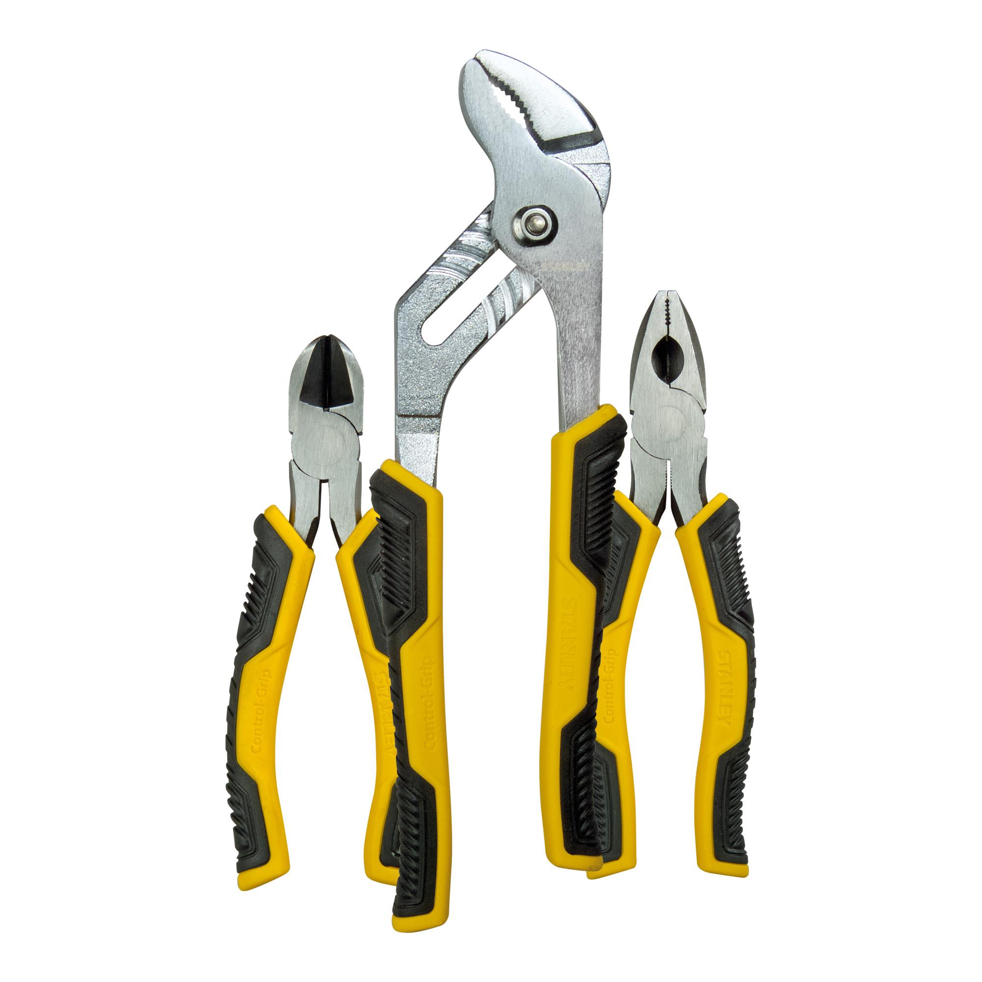 Stanley Zangenset Control-Grip mit Wasserpumpenzange, 3-teilig (STHT0-74471)