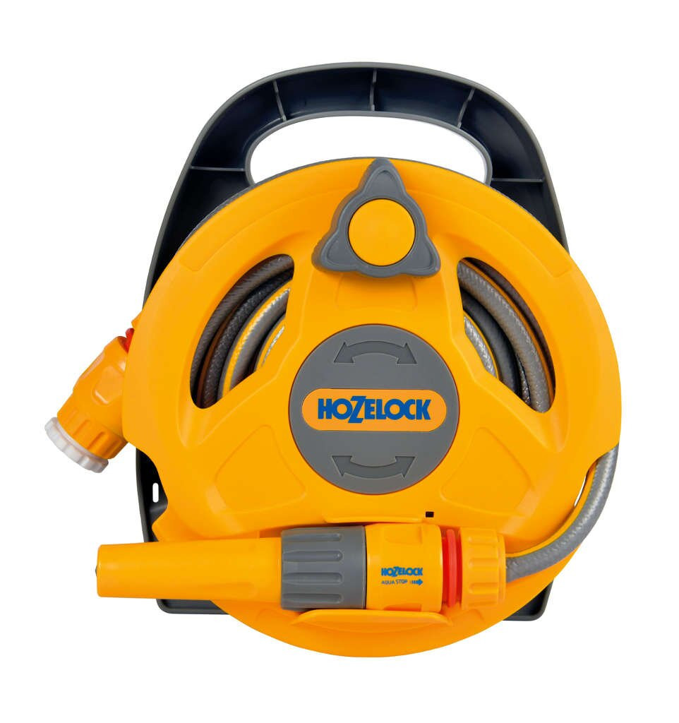 Hozelock Micro Reel Slanghaspel, 10 meter, Grijs/Geel