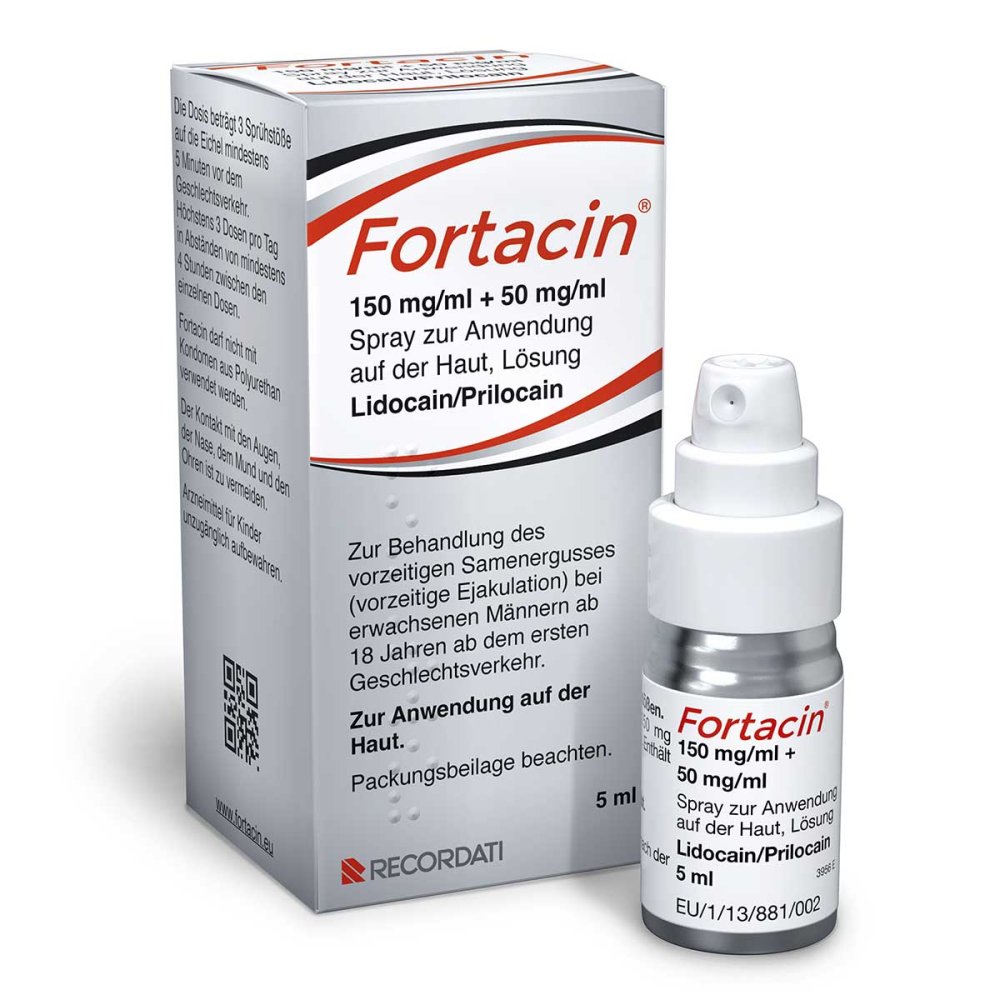 Recordati Pharma GmbH Fortacin 150 mg/ml + 50 mg/ml Spray zur Anw.a.Haut 16829031
