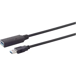 Shiverpeaks S/CONN maximum connectivity USB-Typ C--Aktive USB-A Verlängerung, USB 3.0, 5Gbps, 5m (5 m, USB 3.2 Gen 1), USB Kabel