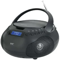 Majestic Lettore CD (Ah-264Dsb) Boombox Radio Dab (DAB, DAB+, FM), Radio, Schwarz, Blau