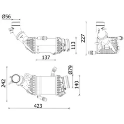 Ladeluftkühler MAHLE CI 658 000P für BMW X5