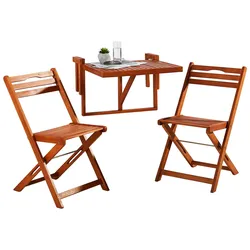 Balkonset 3-tlg. ca. 60x40x49 cm Holz